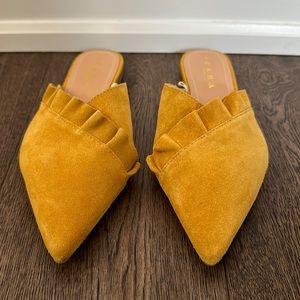 Zara mules. Yellow.